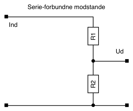 Resistor divider circuit diagram